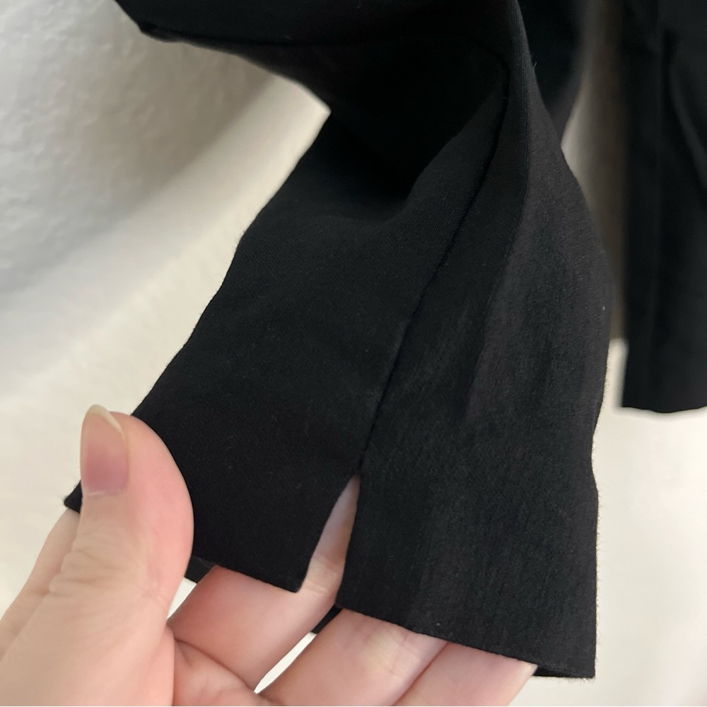 Time And Tru Black Capri Pants Cropped Pedal Pushers Pull On Stretch Sz M 8-10 - Picture 6 of 10